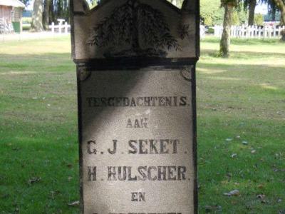 Algemene Begraafplaats Veenhuizen drie verpleegden gedood door de bliksem