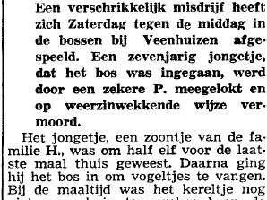 Algemene Begraafplaats Veenhuizen Nieuwsblad van het Noorden 16 juni 1952