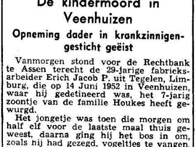 Algemene Begraafplaats Veenhuizen Nieuwsblad van het Noorden 27 maart 1953