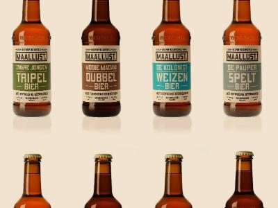 een selectie van de bieren van Maallust